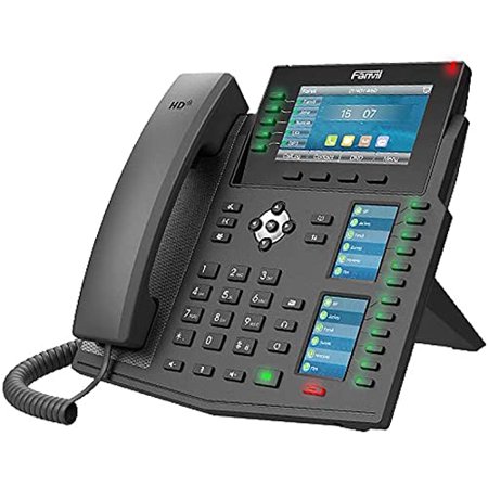 Fanvil X6U 6 line Ultra-Elegant Gigabit Triple Color Screen Phone,60 DSS
