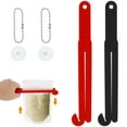 thumbnail image 3 of POINTERTECK 2Pcs Food Bag Cutter with Stainless Steel Blade Reusable Plastic Food Bag Opener Portable Lightweight Food Pouch Squeezer with Chain and Suction Cup for Home Kitchen Restauran, 3 of 11