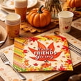 thumbnail image 4 of YingYouFu 20PC Happy Friendgiving Paper Napkins - Autumn Pumpkin Maple Leaf Theme Dessert Napkins for Disposable Party Decoration Supplies for Friendsgiving Thanksgiving Party Supplies, 4 of 6