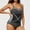 Black, variant on FAHXNVB Plus Size Women's Shapewear Bodysuit Waist Trainer Seamless Round Neck Body Shaper Butt Lifter Body Suit
