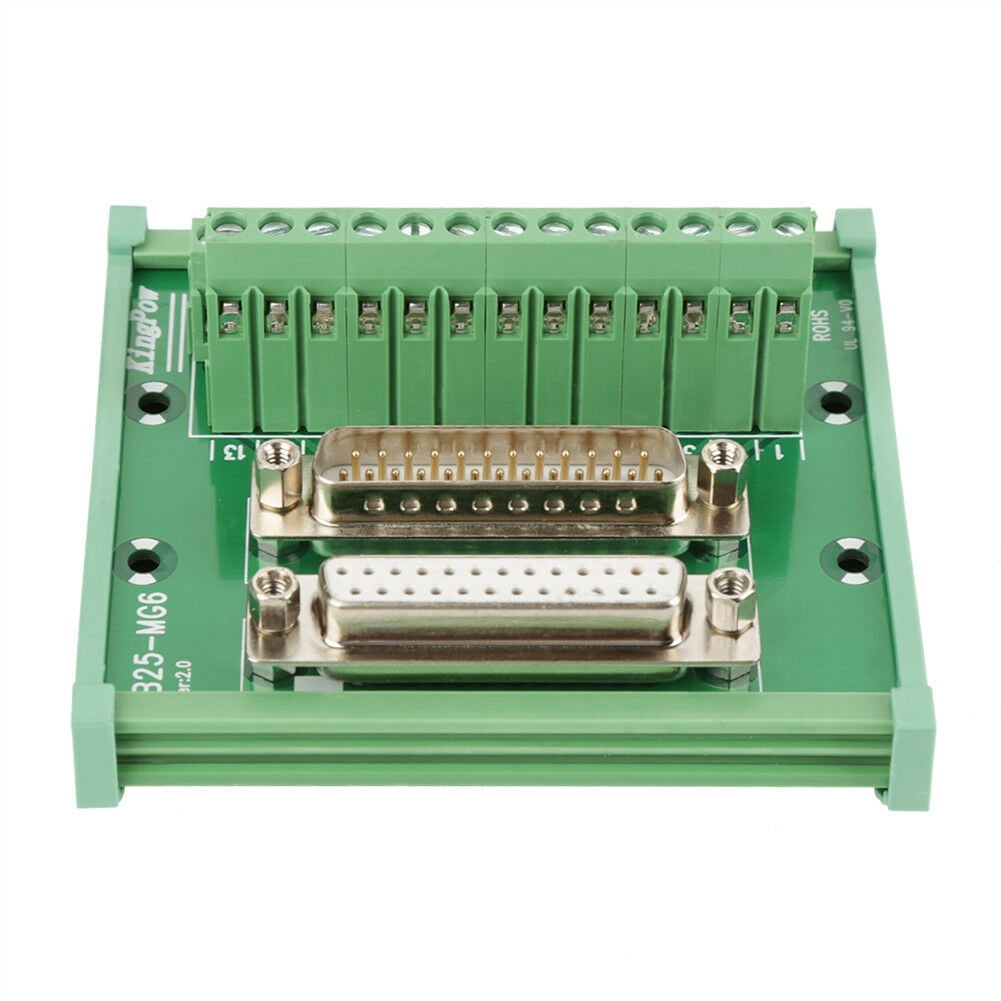 Breakout Board. Electronics-Salon D-SUB DB50 Male DIN Rail Mount Interface Module 