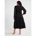 thumbnail image 2 of Sofia Jeans Women's and Women's Plus  Cutout Maxi Dress with Long Sleeves,  Sizes XS-5X, 2 of 5