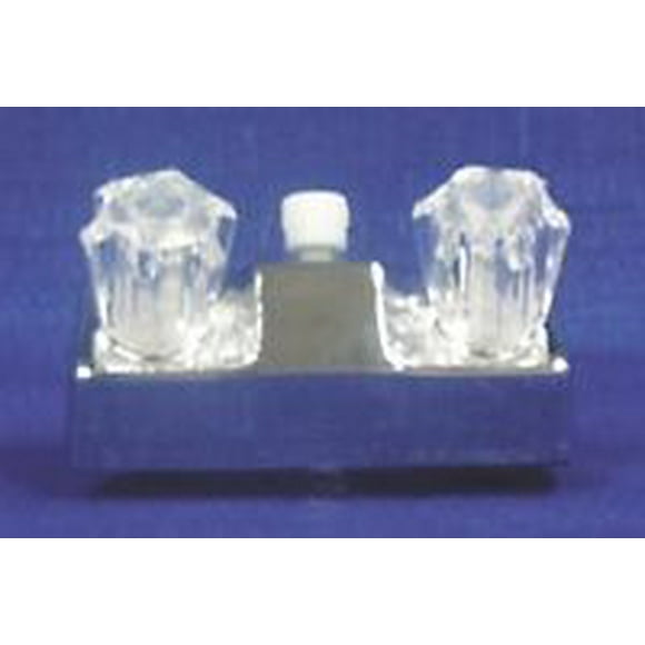 LaSalle Bristol Robinet 20354RP21 Utilisé pour Baignoire; Pièce Unique 4 Pouces avec Valve de Douche; 2 Poignées en Acrylique Fumé; Ivoire; Plastique