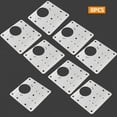 thumbnail image 1 of Furniture Hinge Repair Plate for Kitchen Cabinets Stainless Steel Cupboard Drawer Window Door Hinges Repair Kit Fittings, 1 of 4