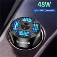 thumbnail image 3 of 1~10PCS Vumpach 4 Ports USB Car Charge 48W Quick 7A Mini Fast Charging For 11 Mobile Phone Charger Adapter Style A 3pcs, 3 of 6
