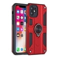 thumbnail image 5 of For Apple iPhone 13 (6.1") Armor Hybrid with Built in 360° Ring Kickstand Shockproof Hard PC, TPU Silicone Bumper Cover ,Xpm Phone Case [ Red ], 5 of 8