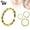 Gold, variant on Nose Lip Ear Cartilage Daith Rook Lobe Septum Rings - Annealed - Sold Each