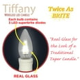 thumbnail image 4 of Brite Star Battery Operated 10-inch Tiffany LED Candles - 3 Count Flameless Candles with Timer- Perfect for Home Décor, 4 of 5