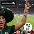 thumbnail image 3 of Tatuajes temporales INKARTLINK bandera de México, 3 hojas, 3 of 7