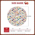 thumbnail image 2 of Sikiie Colorful Spots Nativity Christmas Tree Skirt, Jesus Christian Winter Holiday Tree Mat Decoration(30-48IN)30", 2 of 6