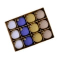 thumbnail image 4 of 12 adornos navideños de bolas para colgar en el de Navidad, regalo de fiesta, colgantes para el de Navidad para el festival de aniversario Azul Amarillo Caqui, 4 of 8