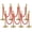 8-Pack | 6 Velvet Cords, variant on Yeshouse Gold Stanchion Post Queue Set, 38" Safety Barriers with Red Velvet Rope for Events, Parties, Crowd Control