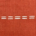 thumbnail image 4 of Estonia Hand-Woven Striped Linen Throw Pillow, Rust, 20" x 20", Count per Pack 1, 4 of 9
