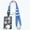 Blue, variant on BE-TOOL Daisy ID Badge Card Holder with Neck Strap Lanyard for Bank Cards Money Keys Office School