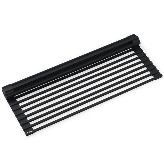 KRAUS Multipurpose Jet Black Over-Sink Roll-Up Dish Drying Mat