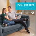 thumbnail image 2 of Intex Inflatable Pull-Out Sofa Bed Sleep Away Futon Couch, Queen, Gray (2 Pack), 2 of 7