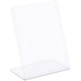 thumbnail image 6 of Clear Slant Back Plastic Sign Holder, Vertical Display Stand (5 x 7 in, 6 Pack), 6 of 9