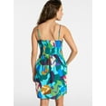 thumbnail image 3 of Time and Tru Women's and Women's Plus Smocked Cotton Mini Dress Coverup, Sizes XS-3X, 3 of 5