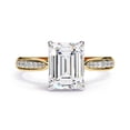 thumbnail image 2 of IGI Certified Lab Grown Diamond Engagement Ring | Center 9x7MM Emerald Cut Solitaire Stackable Wedding Rings For Women In 14k Solid Yellow Gold | F-G, VS-SI Quality (2.70 Ctw) Ring Size-6, 2 of 7