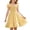 Yellow, variant on Ovbmpzd Flutter Sleeve Big Girls Dresses Purple Cute Dresses Ruffled A-Line Midi Dresses,7 Years