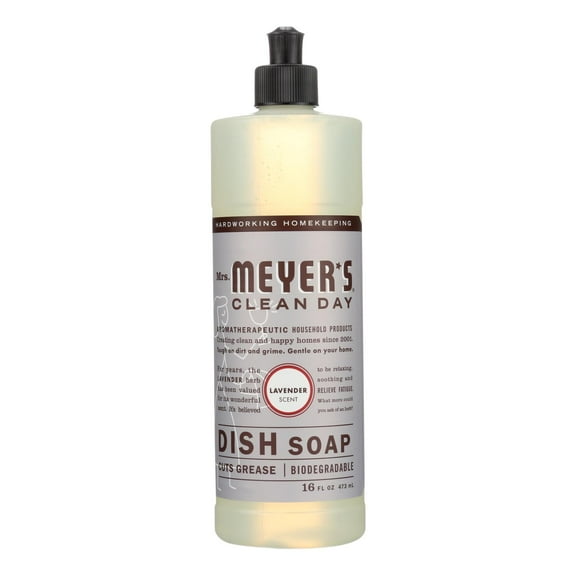Mrs. Meyer's Clean Day - Liquid Dish Soap - Lavender - Case Of 6 - 16 Oz