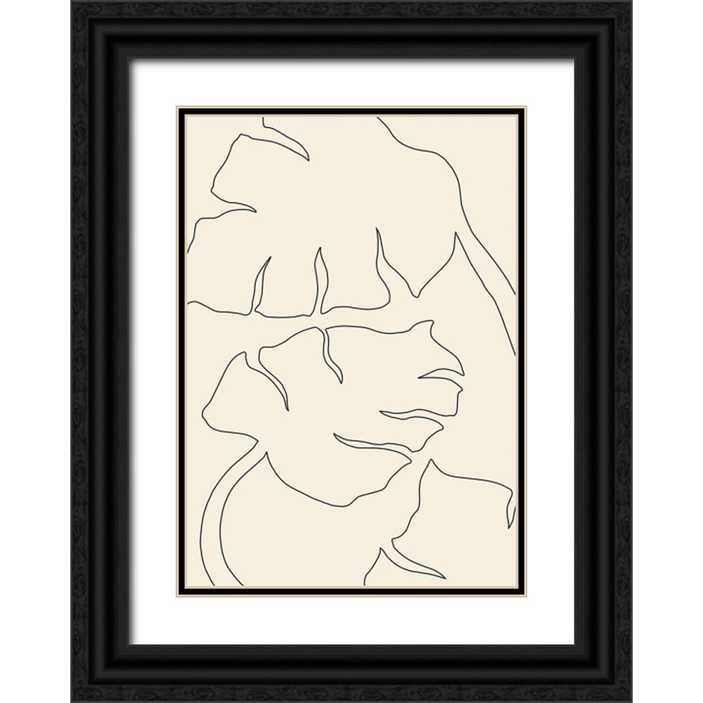 Uppsala Studio 18x24 Black Ornate Wood Framed with Double Matting