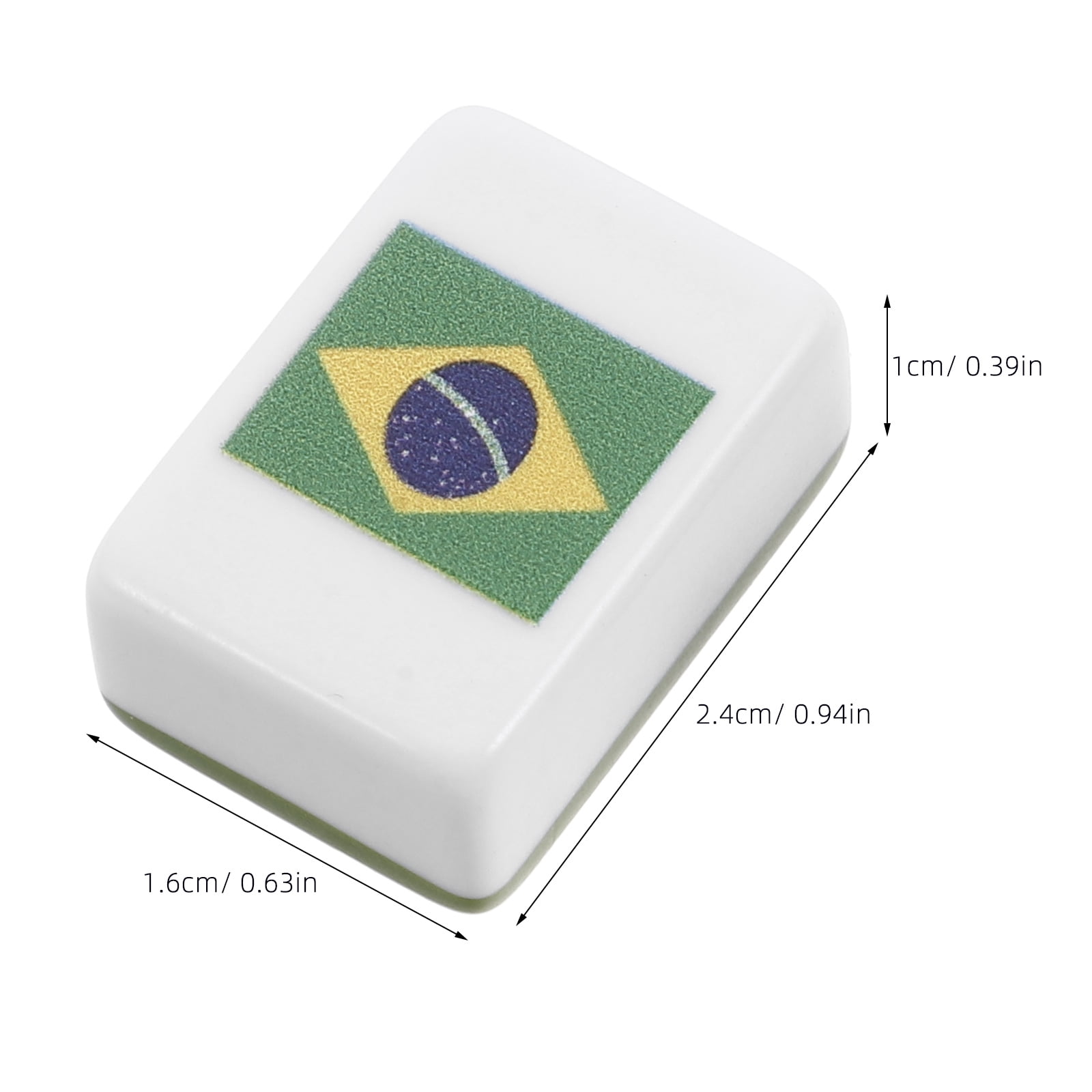 WHAMVOX 48PCS Game Blocks Family Party Games Mahjong Tiles Set with Colored Flags for Easy Recognition