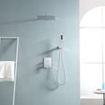 thumbnail image 2 of Kichae 12" Rain Shower Set Wall Mounted Rainfall Shower System with Handheld Shower Polished Chrome, 2 of 9