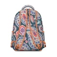 thumbnail image 2 of Sac à Dos Étudiant Vintage Paisley Coloré Design Floral Chic Boho, Sac d'École à Sangle Réglable avec Motif Décoratif Artistique et Abstrait Classique, 2 of 5
