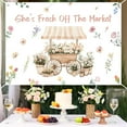 thumbnail image 3 of Farmer Market Bridal Shower Backdrop Decoration She is Fresh Off The Market Backdrop Banner Wildflower Bridal Shower Decorations Floral Locally Grown Party Decor for Bachelorette, 3 of 4