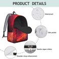thumbnail image 4 of Colorful Starry Sky and Universe Backpack for School, Cute School Bag with Adjustable Shoulder Straps and Padded Back, 15.7"x11.8"x5.5", 4 of 5