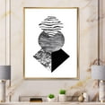 thumbnail image 3 of Designart Tropical Palm Leaf With Abstract Geometry Shapes I FLOAT FRAME WALL ART, 3 of 4