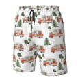 thumbnail image 4 of Balery Camp Van Traje de Baño Estilo Hawaiano para Hombre, Shorts de Secado Rápido con Bolsillos-Medium, 4 of 6