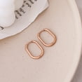 thumbnail image 3 of Boucle d'Oreille Carrée Cercle Simple et Petite, Boucles d'Oreilles Rétro Tendance pour Femme, Ensemble de 2 Paires, 3 of 4