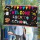 thumbnail image 1 of Bienvenido de nuevo a las decoraciones de la fiesta de la escuela Banner de la temporada de apertura Fondo de decoración de la fiesta de regreso a la escuela Wmkox8yii HFSH7673, 1 of 1