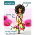 thumbnail image 4 of Muñeca KOOLOREZ Maribel de vinilo afro de 12,5" con articulaciones móviles, 4 of 7