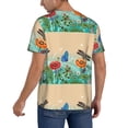 thumbnail image 2 of Fotbe Colorful Plants And Insects Baseball Jersey Shirt for Men and Women, Casual Short Sleeves Button Down T-Shirt-X-Large, 2 of 9