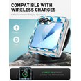 thumbnail image 5 of i-Blason Cosmo for Samsung Galaxy Z Flip 6 / Flip 5 Case [Built-in Front Screen Protector] [Hinge Protection] [Support Wireless Charging] Slim Clear Protective Phone Case Cover for Galaxy Z Flip 6/5, 5 of 6