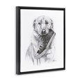thumbnail image 3 of Stupell Industries Golden Retriever Biting Sneaker Black Framed Floater Canvas Wall Art design by Lindsay Kivi Fine Art, 21 x 17, 3 of 9