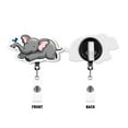 thumbnail image 2 of WIRESTER Set 2pcs Design Acrylic Key Card Holder Belt Clip Reel Id Badge Retractable - Elephant Birdy, 2 of 6