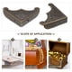 thumbnail image 3 of unbranded 30Ud Protectores De Esquinas Para Muebles Y Cajas Con Marrón Oscuro, 3 of 6