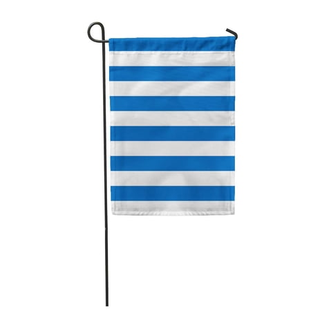 KDAGR Vintage Pattern Stripe Blue and White Colors Abstract Geometric Graphic Garden Flag Decorative Flag House Banner 28x40 inch
