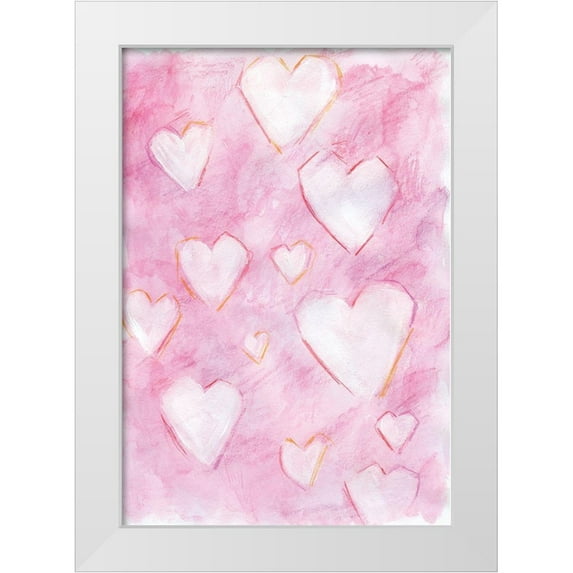 Seay, Anne 14x18 White Modern Wood Framed Museum Art Print Titled - Valentine II