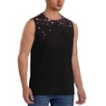 thumbnail image 2 of Kdxio Sparkling Pink Night Sky for Men's Muscle T-shirt,Sleeveless for Workout Running Athletic Gym Lounge Casual, 2 of 5
