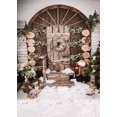 thumbnail image 2 of ABPHOTO 5x7ft Photography Backdrop Merry Christmas Santa Claus Heavy Snow Scene Graland Vintage Wood Wall Xmas Backdrops Seamless Baby Kids Children Adults Happy New Year, 2 of 3
