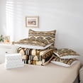 thumbnail image 6 of Homewish Aztec Geometric Rhombus 7-Piece Twin Bedding,Vintage Brown Boho Bedding Comforter Set,Reversible, 6 of 8