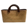 thumbnail image 1 of Bolso de paja jinwen Tejido a Mano para Mujer, 1 of 8