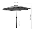 thumbnail image 4 of Davee Furniture 9 Ft Orange Patio Umbrella with Tilt and Crank, 4 of 4