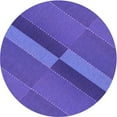 thumbnail image 1 of Ahgly Tapis Rond Lavable en Machine Intérieur Transitionnel Bleu Ardoise Moyen, 4 Pieds Rond, 1 of 7