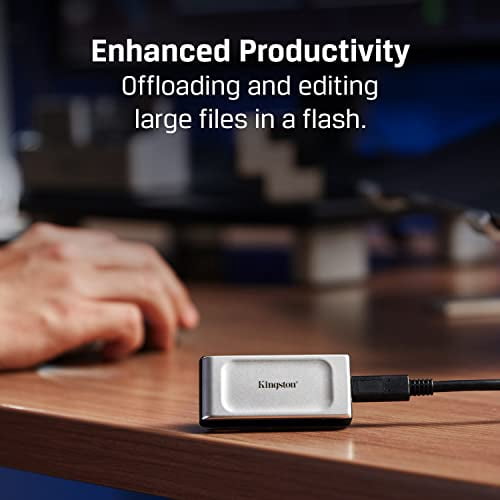 Kingston XS2000 - SSD - 2 To - Externe (portable) - USB 3.2 Gen 2x2 (Connecteur USB-C)